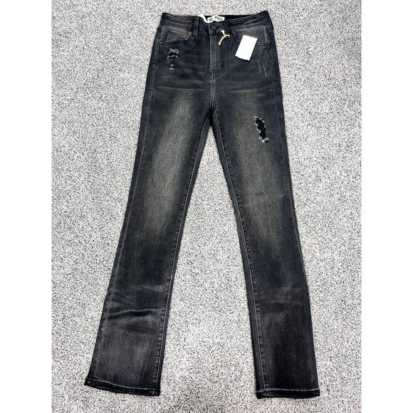 NWT - PTCL High Waist Demi Bootcut Jeans Black  Size 27 - Picture 1 of 5
